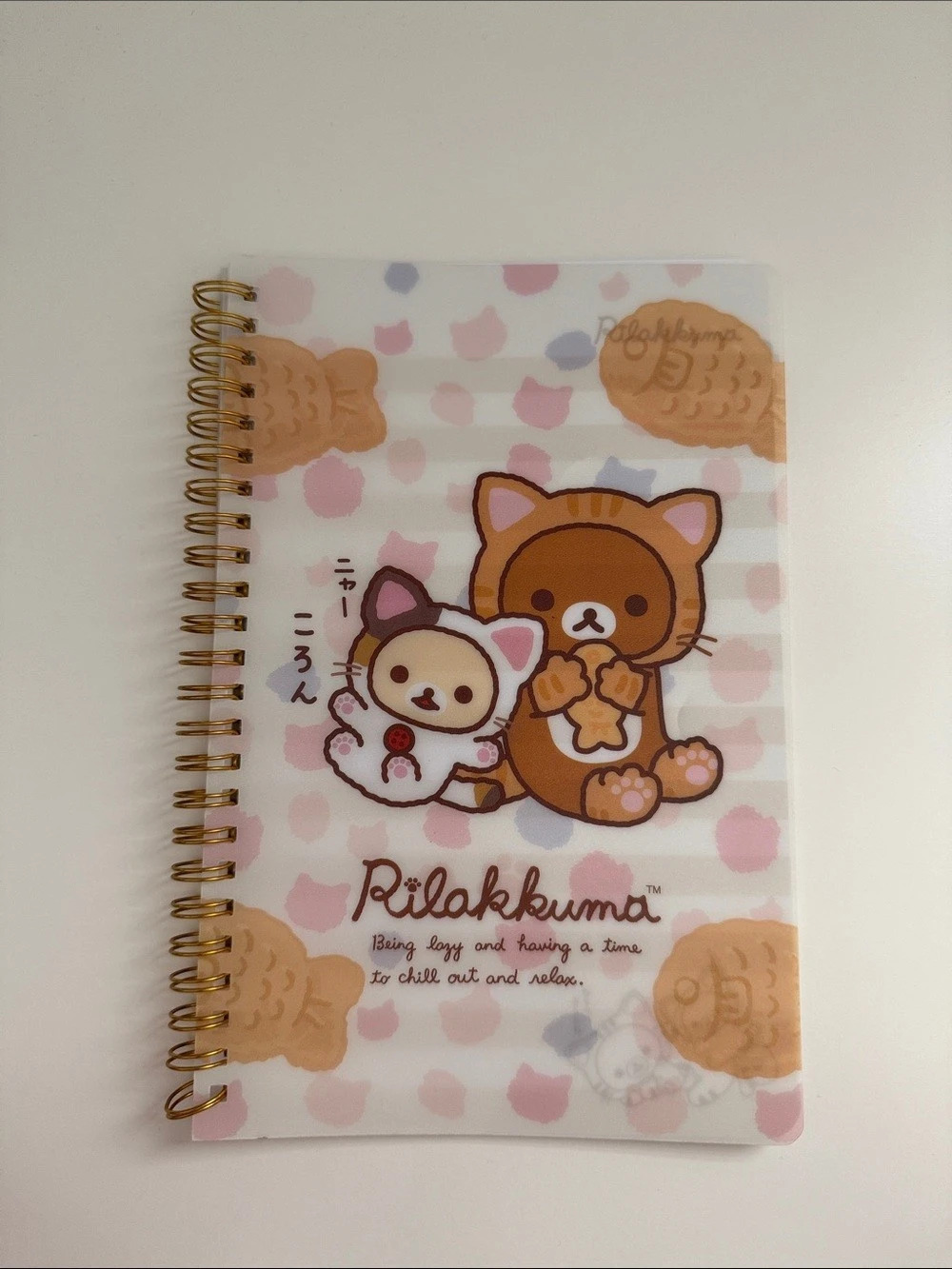 San-X Rilakkuma Cat Spiral Notebook
